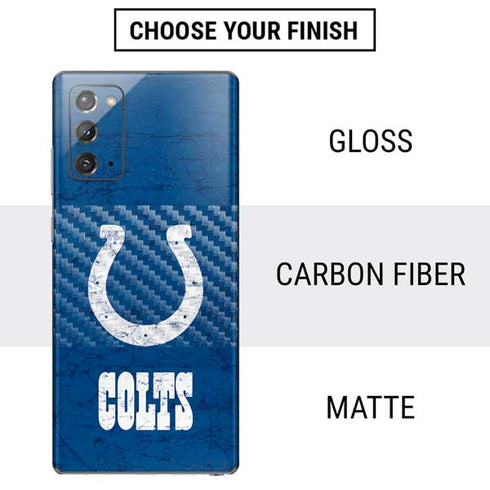NFL Indianapolis Colts Distressed Galaxy Note20 5G Skin